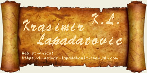 Krasimir Lapadatović vizit kartica